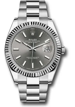 Rolex Steel 18k WG Datejust 41mm #126334 dkrio