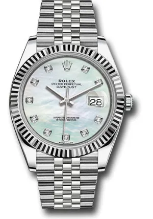 Rolex Steel 18k WG Datejust 41mm #126334 wmdj