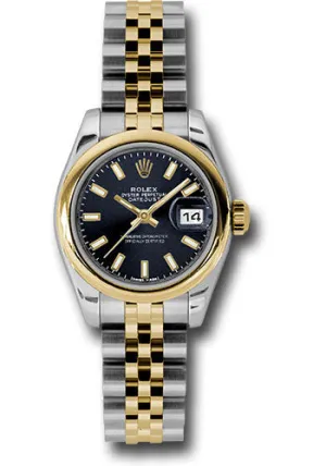 Rolex Steel and 18k YG Datejust -26mm #179163 bksj