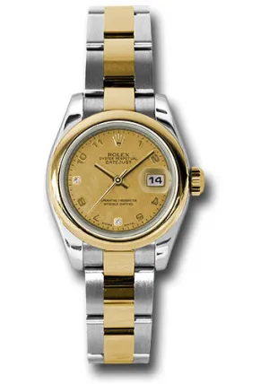 Rolex Steel and 18k YG Datejust -26mm #179163 chgdmdao