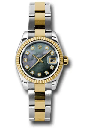 Rolex Steel and 18k YG Datejust -26mm #179173 dkmdo