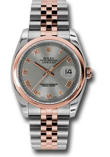 Rolex Steel and Rose Gold Datejust-36mm #116201