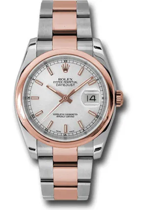 Rolex Steel and Rose Gold Datejust-36mm #116201