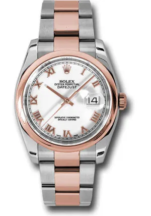 Rolex Steel and Rose Gold Datejust-36mm #116201