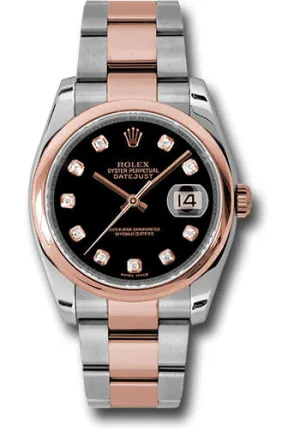 Rolex Steel and Rose Gold Datejust-36mm #116201