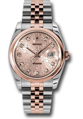Rolex Steel and Rose Gold Datejust-36mm #116201