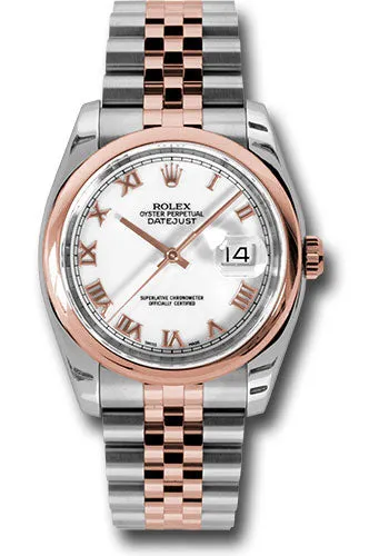 Rolex Steel and Rose Gold Datejust-36mm #116201