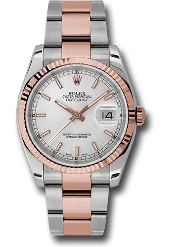 Rolex Steel and Rose Gold Datejust-36mm #116231