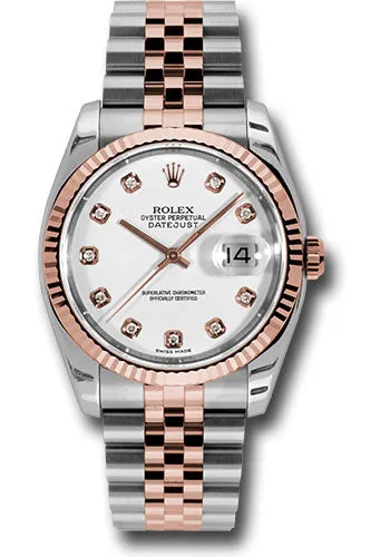 Rolex Steel and Rose Gold Datejust-36mm #116231