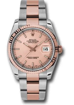 Rolex Steel and Rose Gold Datejust-36mm #116231