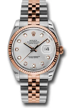 Rolex Steel and Rose Gold Datejust-36mm #116231