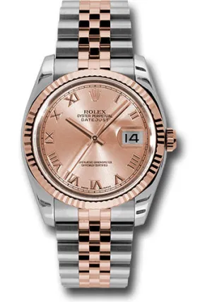 Rolex Steel and Rose Gold Datejust-36mm #116231