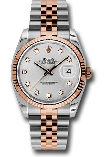 Rolex Steel and Rose Gold Datejust-36mm #116231