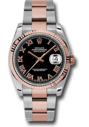 Rolex Steel and Rose Gold Datejust-36mm #116231