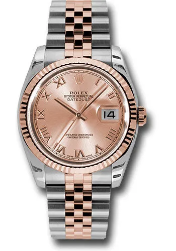 Rolex Steel and Rose Gold Datejust-36mm #116231
