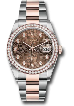 Rolex Steel and Rose Gold Datejust-36mm #126201