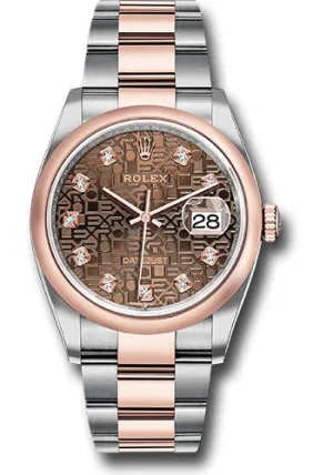 Rolex Steel and Rose Gold Datejust-36mm #126201