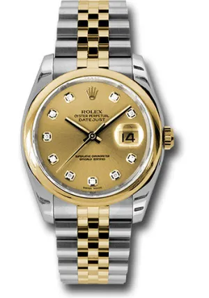 Rolex Steel and Yellow Gold Datejust-36mm #116203