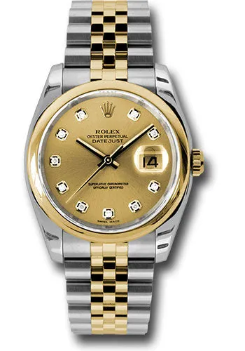 Rolex Steel and Yellow Gold Datejust-36mm #116203