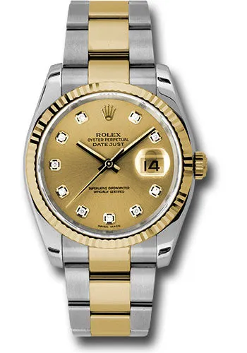 Rolex Steel and Yellow Gold Datejust-36mm #116233