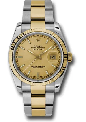 Rolex Steel and Yellow Gold Datejust-36mm #116233