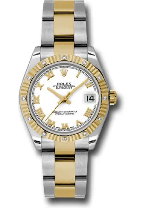 Rolex Steel, YG, & Diamond Datejust - 31mm - Mid-Size #178313 wro