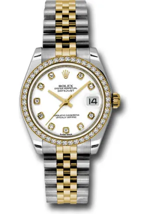 Rolex Steel, YG, & Diamond Datejust - 31mm - Mid-Size #178383 wdj