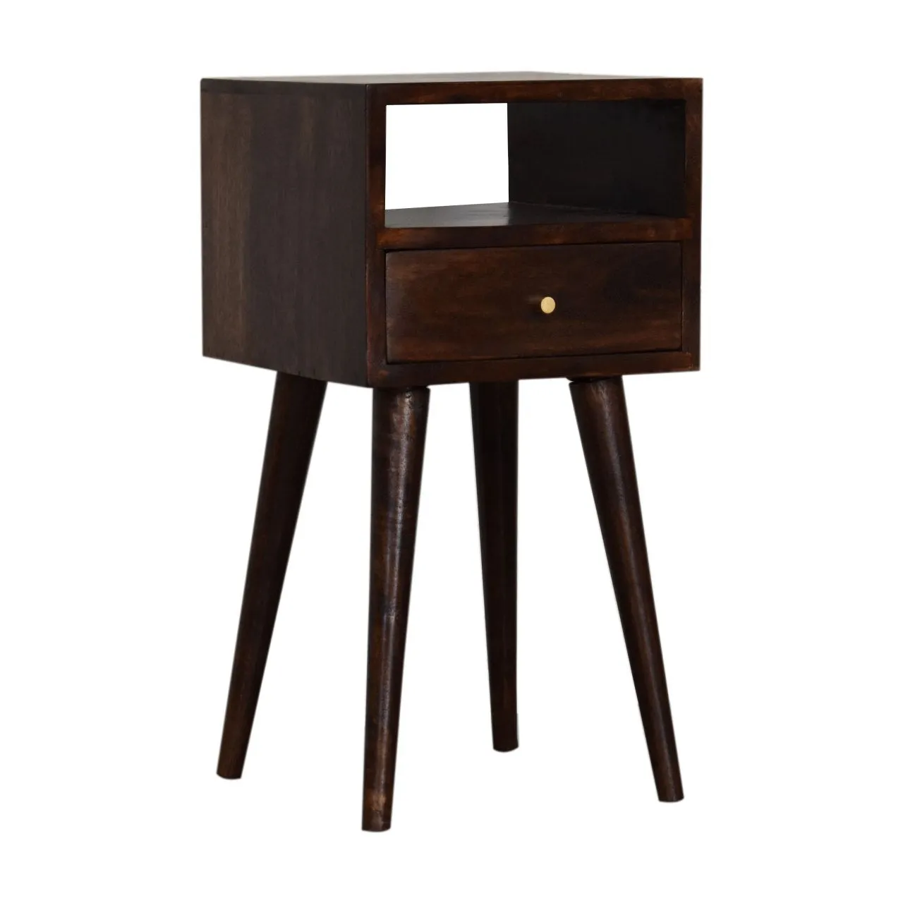 RONAN Small Bedside Table in Walnut