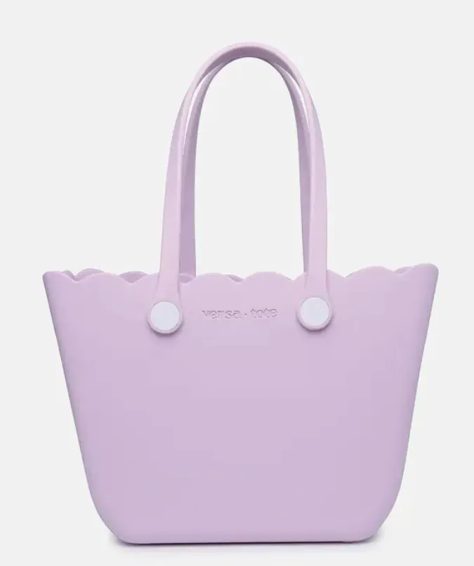 Rose Scalloped Versa Tote w/ Interchangeable Straps
