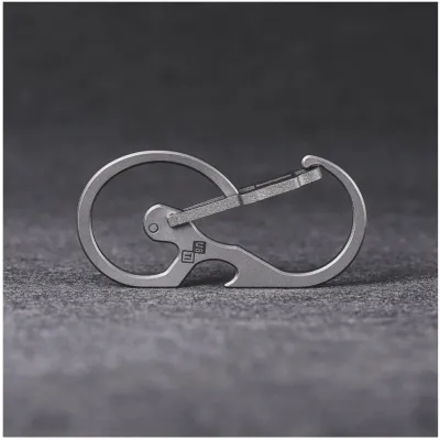 Rovyvon -  U8 Titanium Keychain Carabiner - Bottle Opener