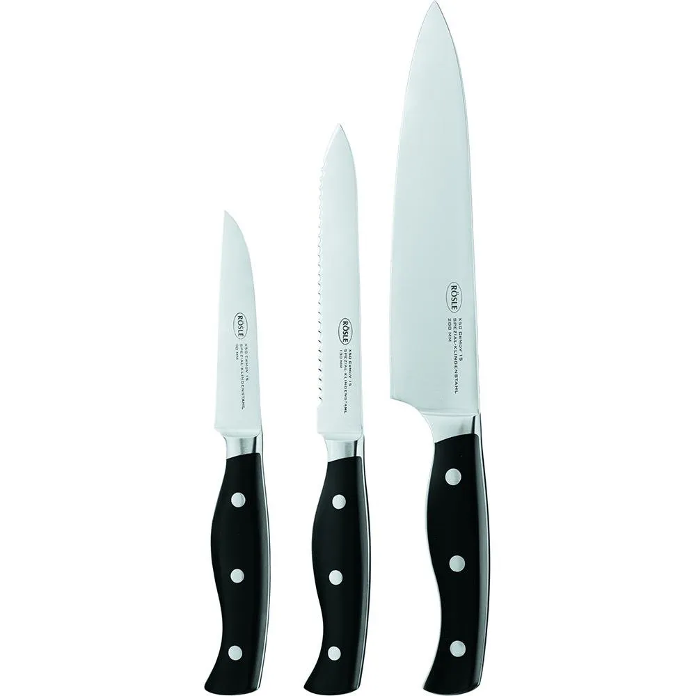 Rösle 3 Piece Chefs Knife Set