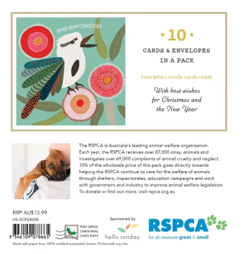 RSPCA Kookaburra Charity Boxed Christmas Cards