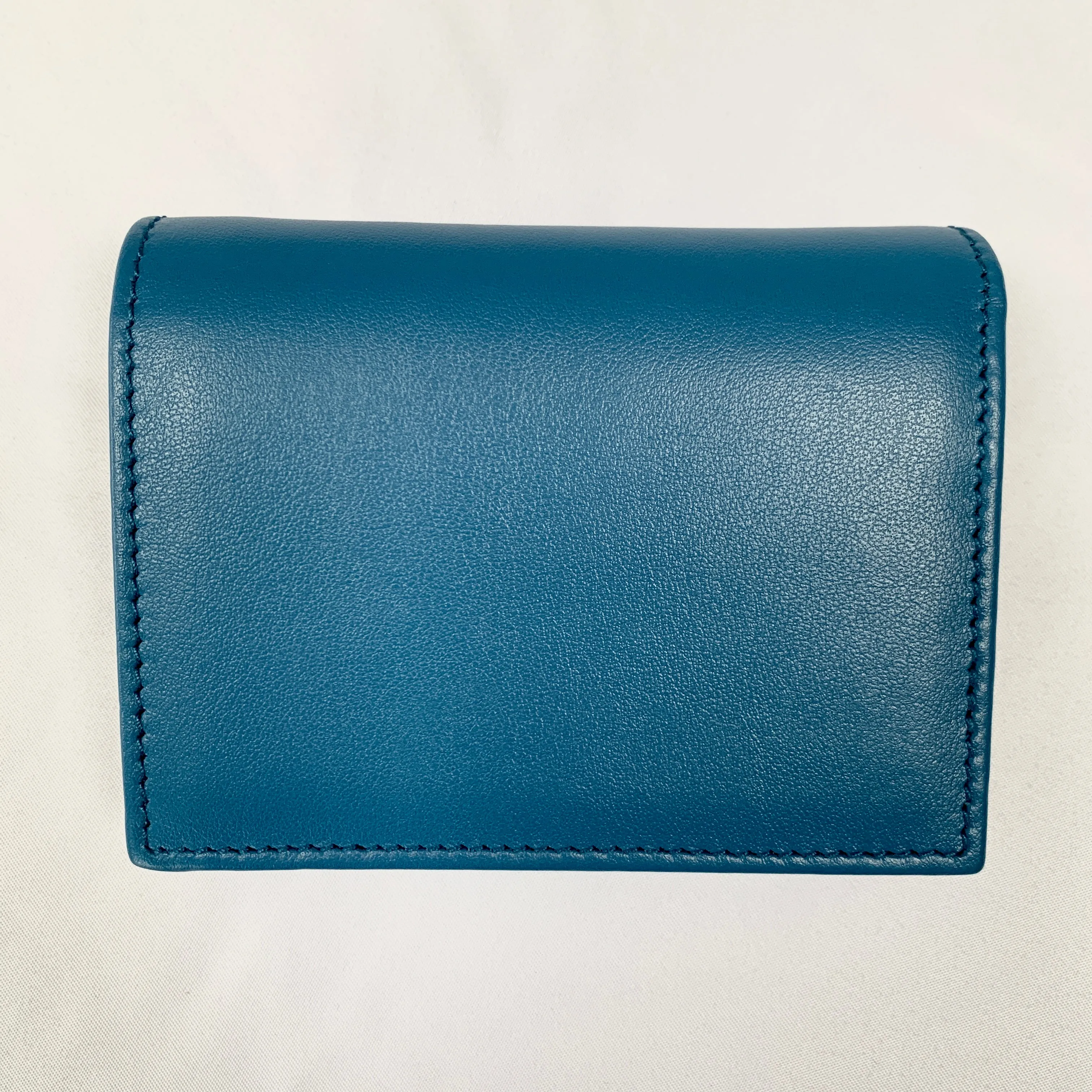 Salvatore Ferragamo Studded Card Case Wallet in Blue