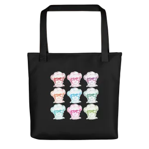 Sammi Haney (Esperanza - Raising Dion) 9 Faces Tote Bag Black
