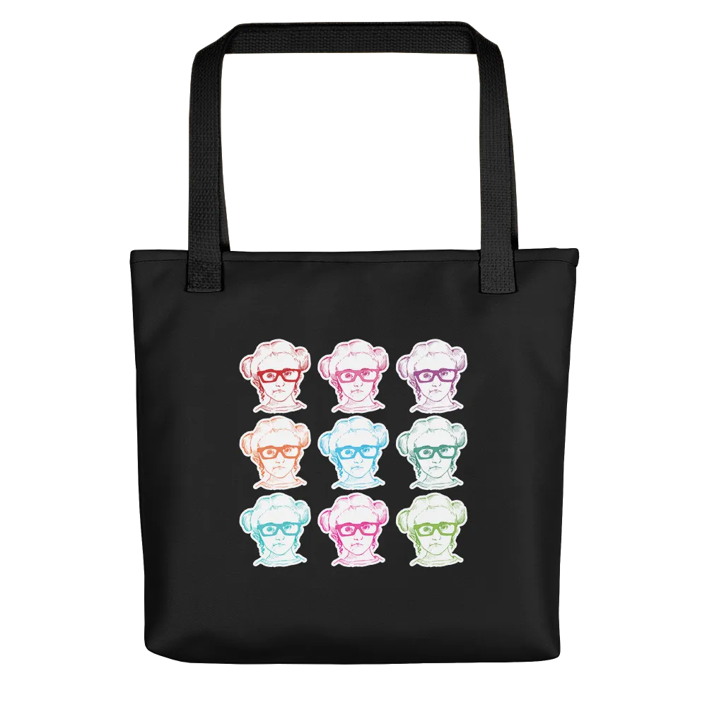 Sammi Haney (Esperanza - Raising Dion) 9 Faces Tote Bag Black