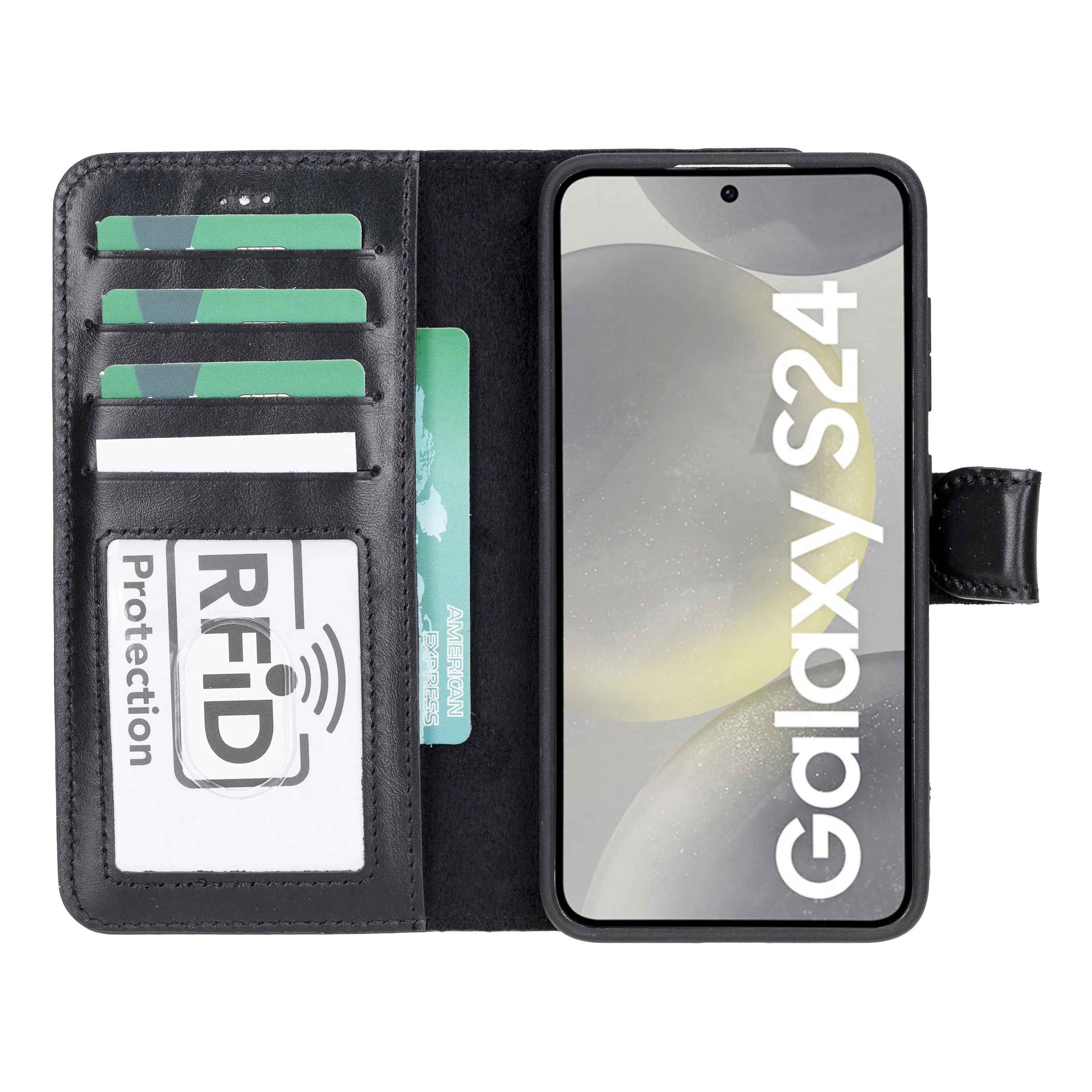 Samsung Galaxy S24 Series Leather Wallet Cases RFID - MW