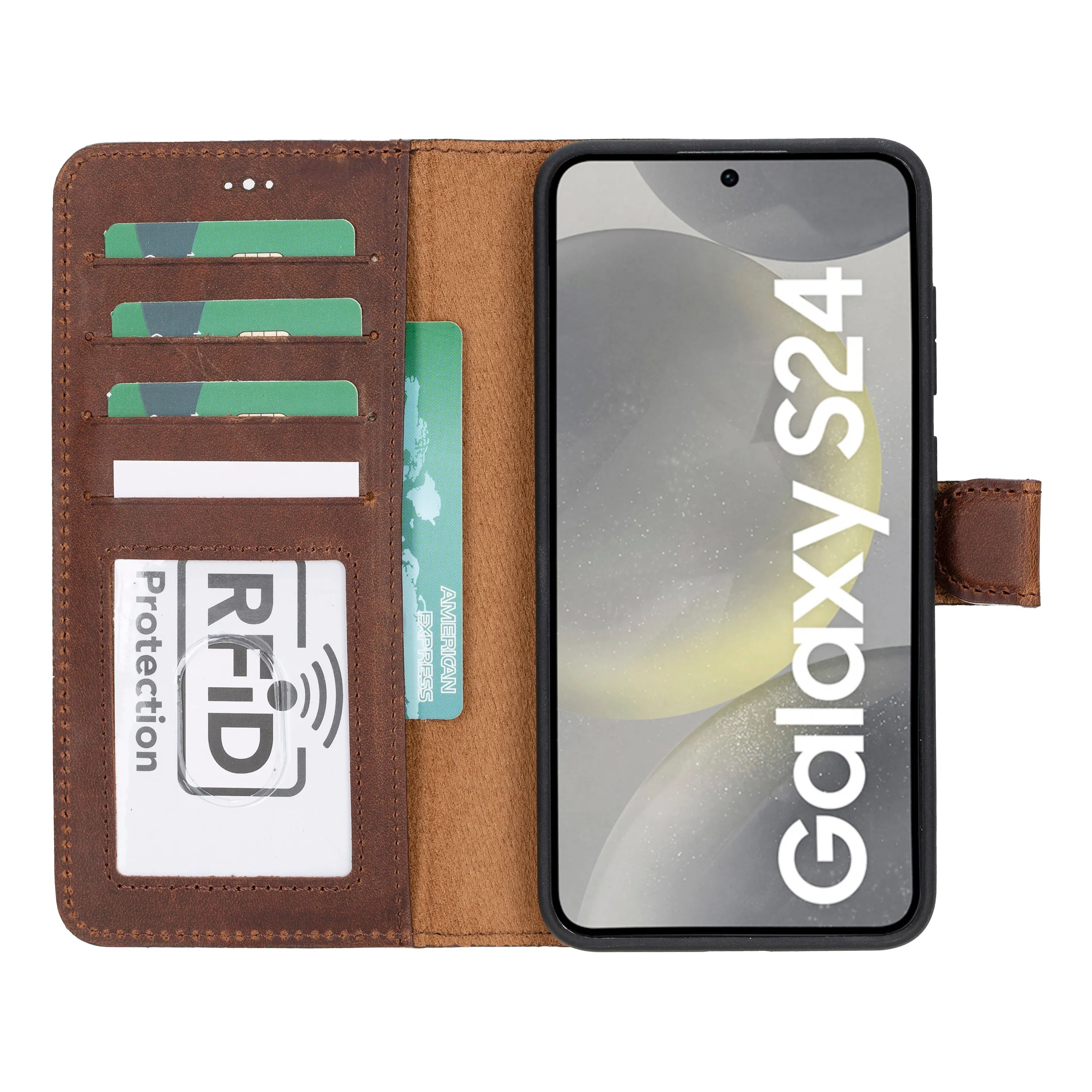 Samsung Galaxy S24 Series Leather Wallet Cases RFID - MW