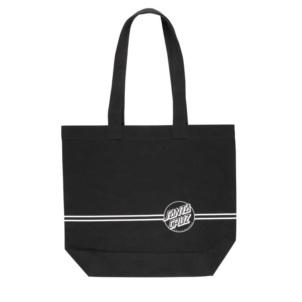 Santa Cruz Bag Opus Dot Stripe Tote Bag - Black/Unbleached Cotton
