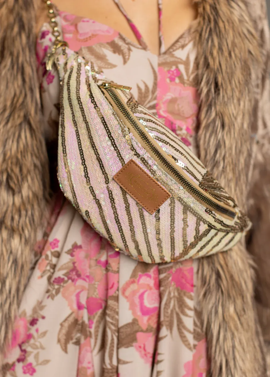 Savannah Bag in Pink Sequin