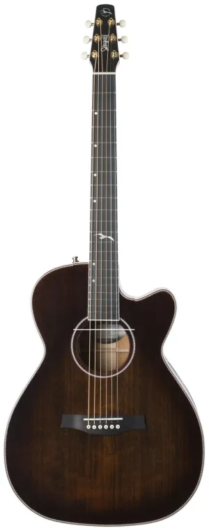 Seagull 047741 / 050567 Artist Mosaic CH CW Cutaway Acoustic Electric Burst GT EQ with Carrying Bag Made In Canada