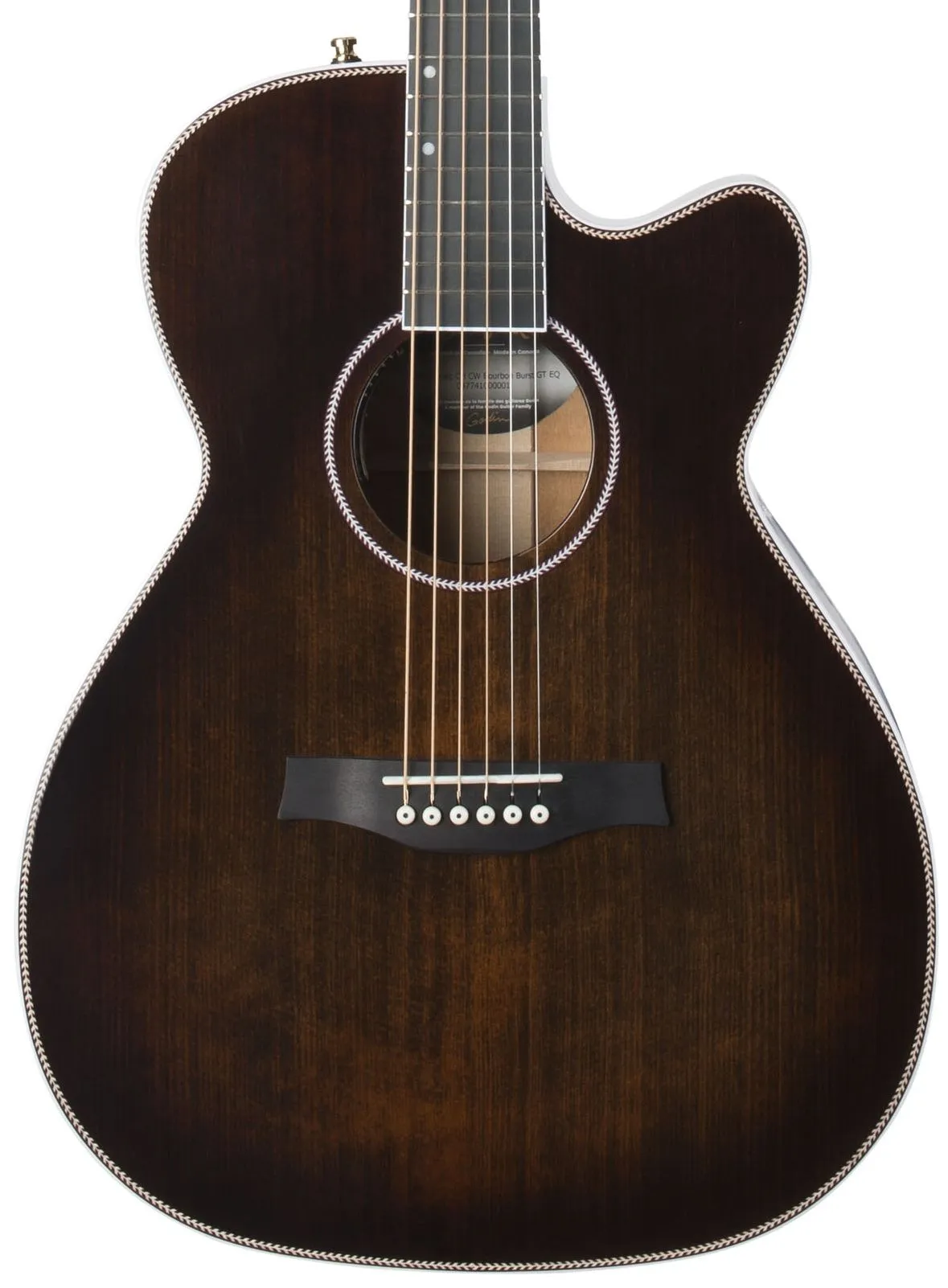 Seagull 047741 / 050567 Artist Mosaic CH CW Cutaway Acoustic Electric Burst GT EQ with Carrying Bag Made In Canada