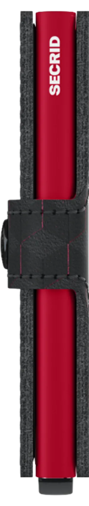 Secrid Mini Wallet - Optical Black / Red