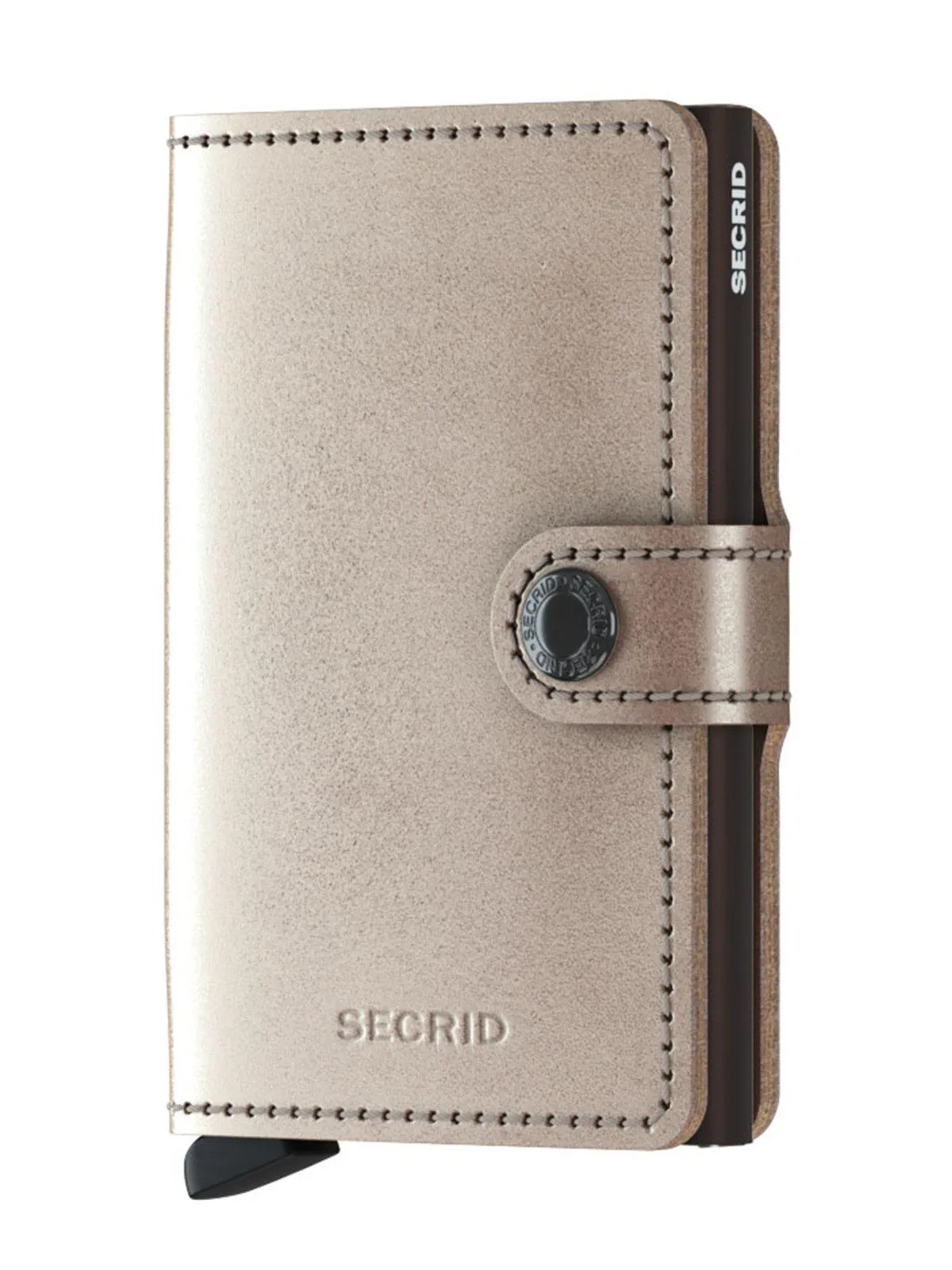 Secrid Miniwallet Metallic Champagne Brown