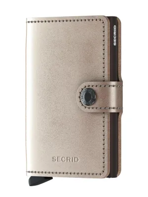 Secrid Miniwallet Metallic Champagne Brown