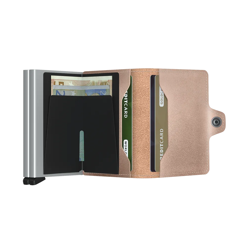 SECRID Twinwallet Leather - Metallic Rose