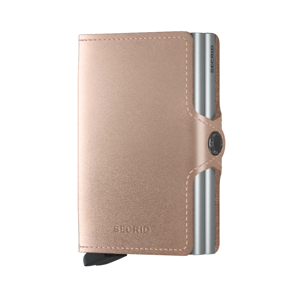 SECRID Twinwallet Leather - Metallic Rose