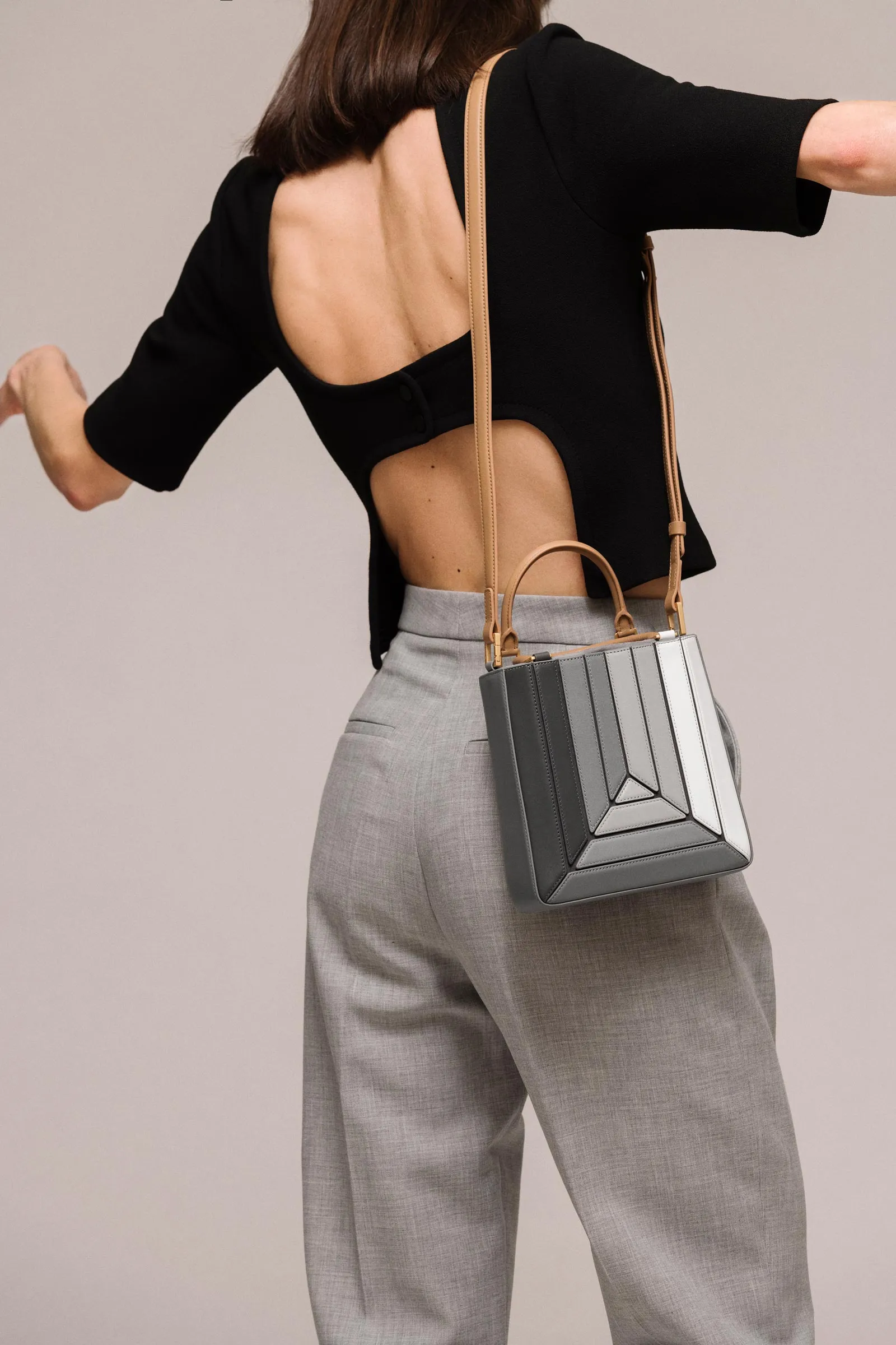 Sera Tall Tote Mini - Gray