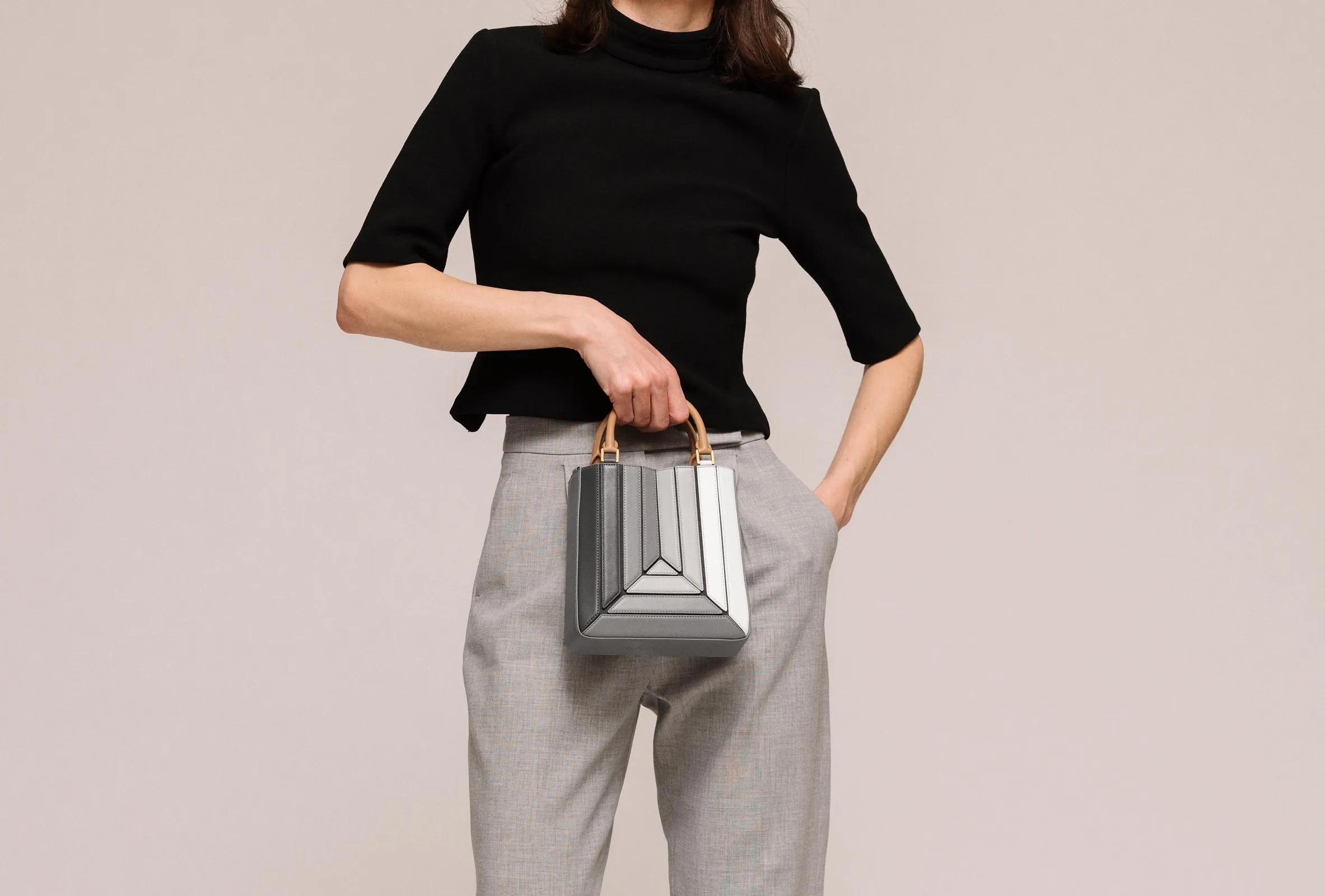 Sera Tall Tote Mini - Gray