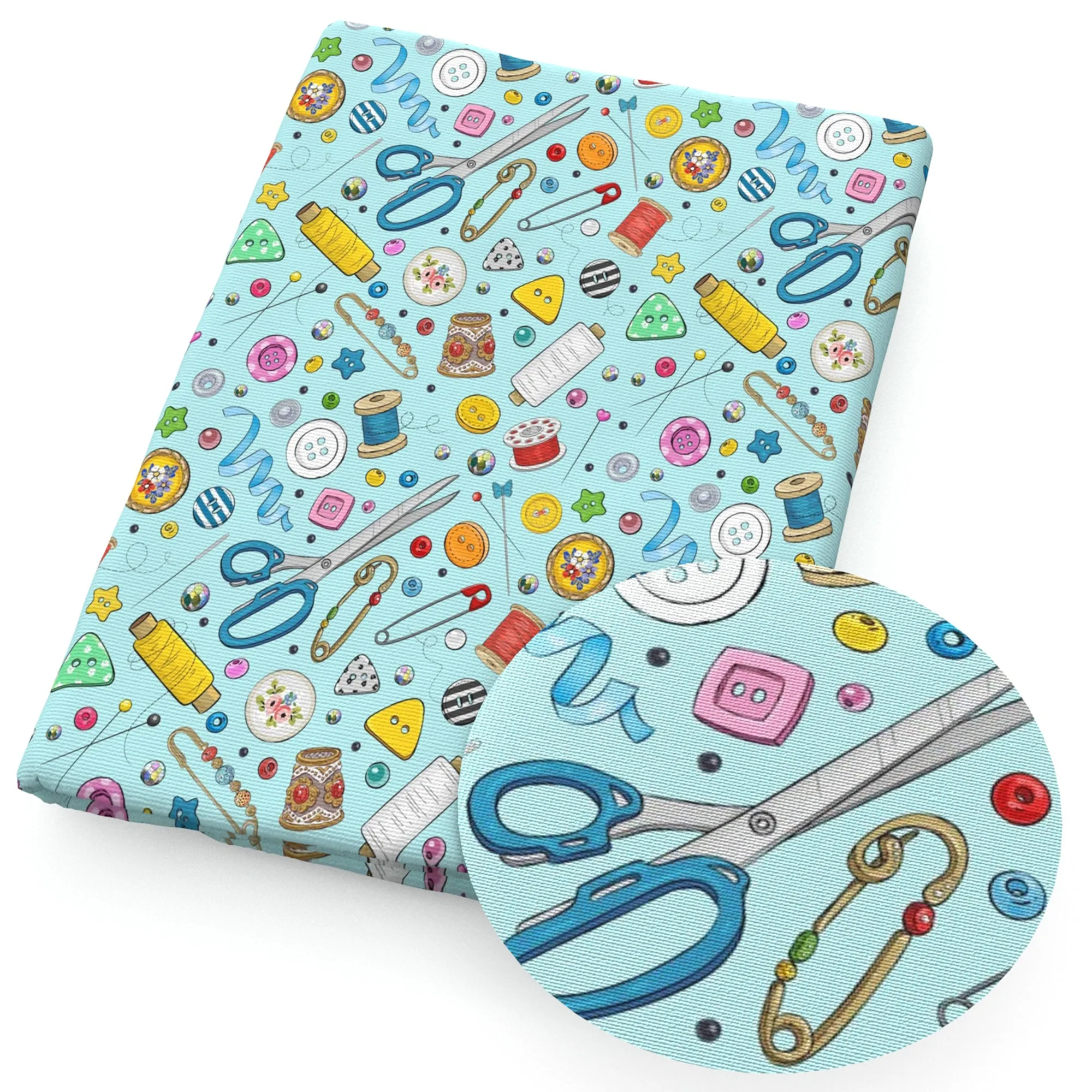 Sewing Themes Printed Fabrics