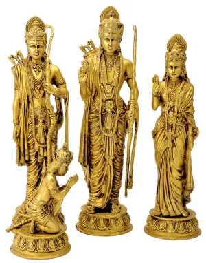 Shri Ram Durbar 18" Set Brass Sculpture